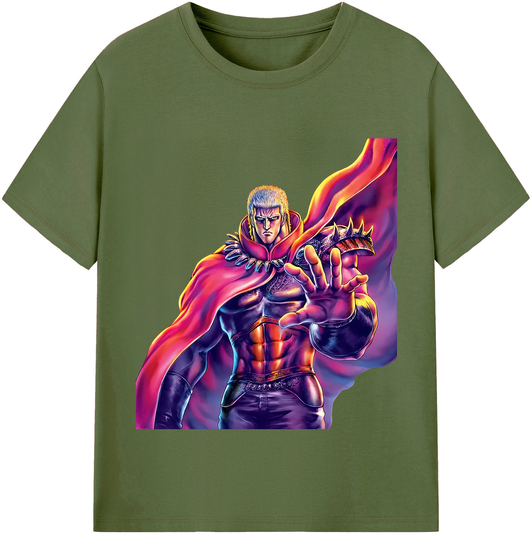 （画像用） 北斗の拳 Fist of the North Star 綿100％半袖Tシャツ（フロントプリント）